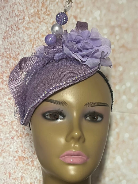 Black Sequin Half Hat for Church Head Covering, Mother of the Bride, Tea Party and other Special Occasions