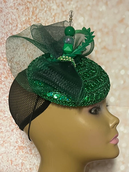 White Lace Full Hat Fascinator for weddings, church, tea parties and special occasions