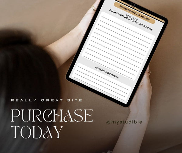 Sermon Notes Template