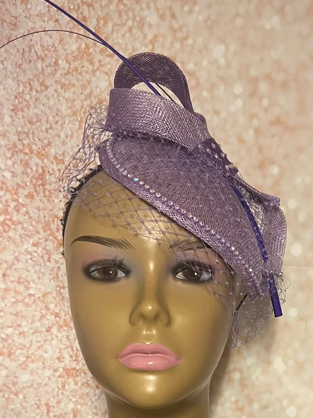 Black Sequin Half Hat for Church Head Covering, Mother of the Bride, Tea Party and other Special Occasions
