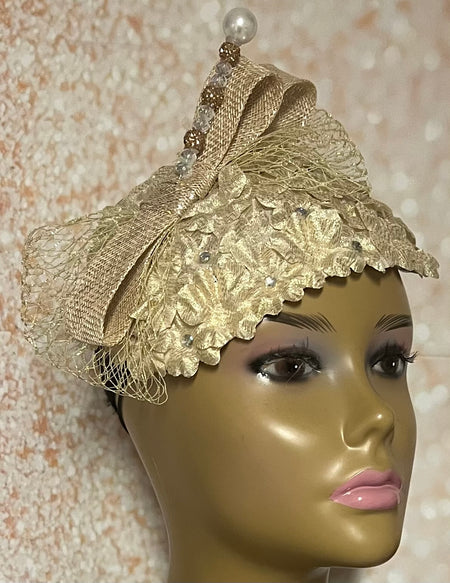 Black Braided Fascinator Half Hat for Church, weddings and special occasions