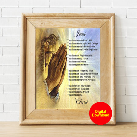 Jesus Paint Splatter Printable Art (Digital Download)
