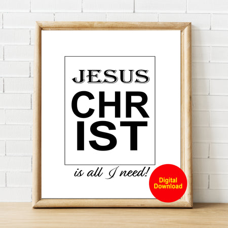 Jesus Paint Splatter Printable Art (Digital Download)