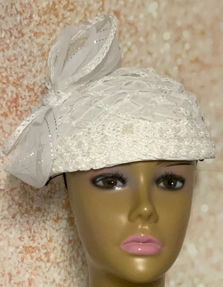 Gray Hat for Church, Wedding, Mother of the Bride, Head Covering, Tea Parties