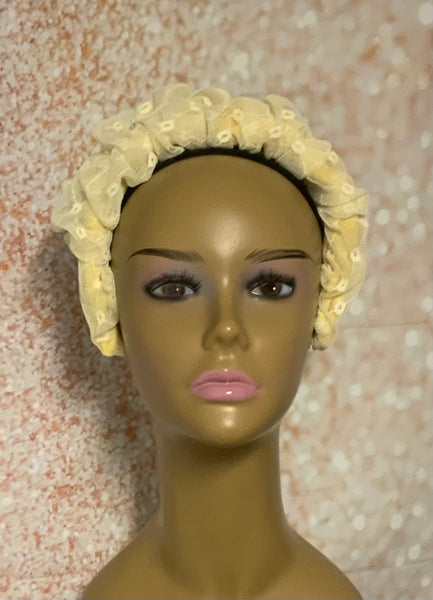 Yellow Scrunchy Headband