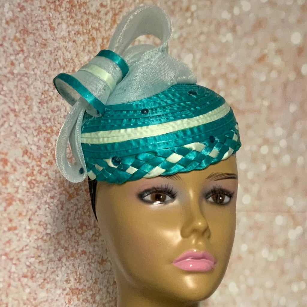 Teal Cocktail Hat