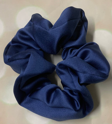 Blue Green Multi Tie-Dye Scrunchie