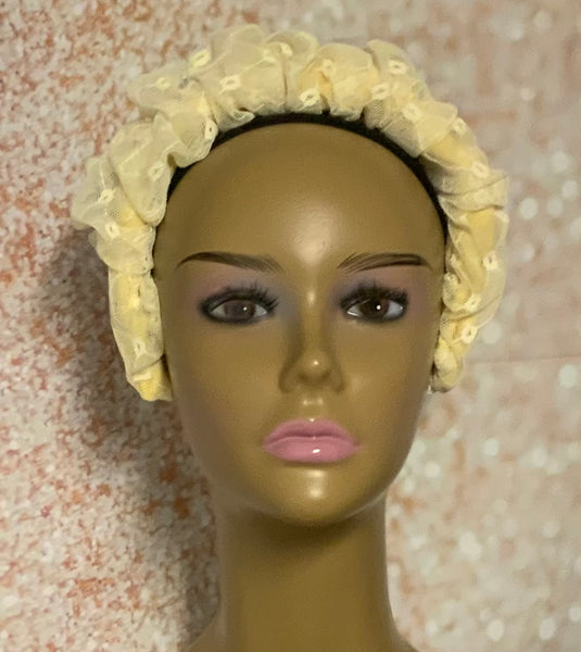 Yellow Scrunchy Headband