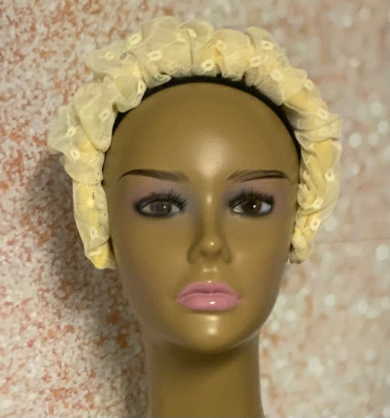 Yellow Scrunchy Headband