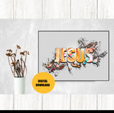 Jesus Paint Splatter Printable Art (Digital Download)