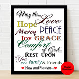 May God Bless You Wall Art/Poster Print Digital Download