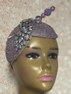 Lavender Double Cup Beaded hat for Church, Weddings, Tea Parties, and other special occasions