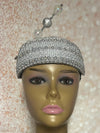 Silver/Gray Beaded Bling Fascinator Hat for Church, Weddings, Tea Parties, and Other Special Occasions
