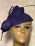 Purple Womens Church Hat, Full Coverage, Mother of the Bride Wedding Hat, Tea Party Hat. Gift for Mom, Wife, Her.