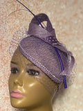 Lavender Fascinator half hat for Church, Wedding, Mother of the Bride, Head Covering, Tea Parties and other special occasions