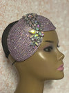 Lavender Double Cup Beaded hat for Church, Weddings, Tea Parties, and other special occasions