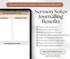 Sermon Notes Template