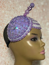 Lavender Double Cup Beaded hat for Church, Weddings, Tea Parties, and other special occasions (Copy)