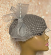 Gray Felt Hat for Church, Wedding, Mother of the Bride, Head Covering, Tea Parties