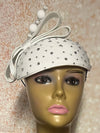 White Bling Rhinestone Studded Full Hat for Women, White Hat For Church, wedding, derby hat, tea parties and other special occasions