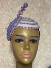 Lavender Double Cup Beaded hat for Church, Weddings, Tea Parties, and other special occasions (Copy)