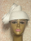 White Full Hat for Women, White Hat For Church, wedding, derby hat, tea parties and other special occasions