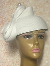 White Full Hat for Women, White Hat For Church, wedding, derby hat, tea parties and other special occasions