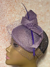 Lavender Fascinator half hat for Church, Wedding, Mother of the Bride, Head Covering, Tea Parties and other special occasions