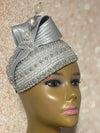 Silver/Gray Beaded Bling Fascinator Hat for Church, Weddings, Tea Parties, and Other Special Occasions