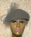 Gray Felt Hat for Church, Wedding, Mother of the Bride, Head Covering, Tea Parties