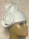 White Full Hat for Women, White Hat For Church, wedding, derby hat, tea parties and other special occasions