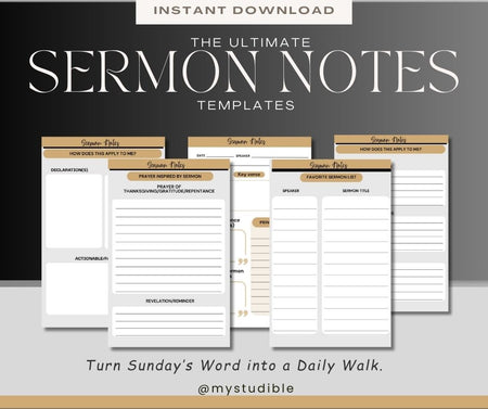 Bible Study Templates