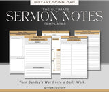 Sermon Notes Template