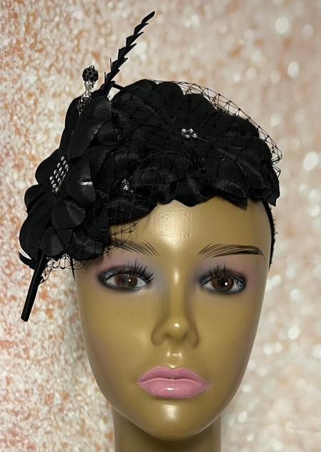 Green Fascinator Half Hat, Kelly Green Church Head Covering, Headwear, Tea Parties, Weddings and other Special Occasions