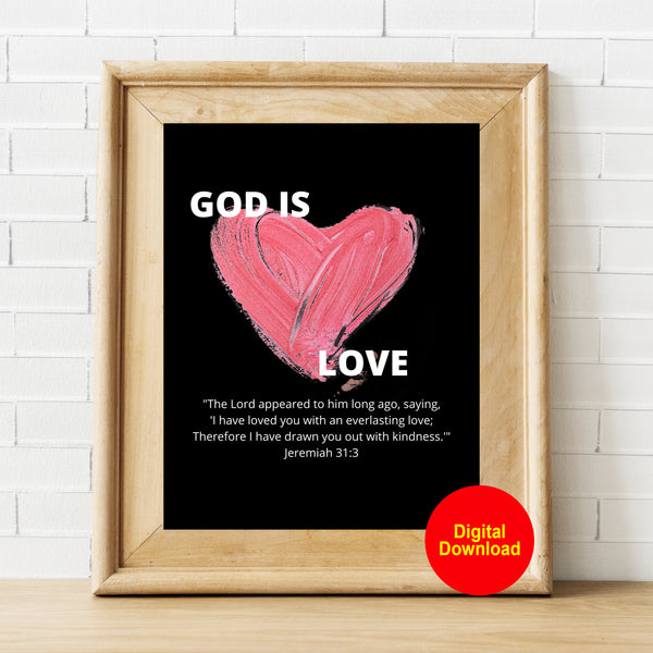 GOD IS LOVE DIGITAL ART