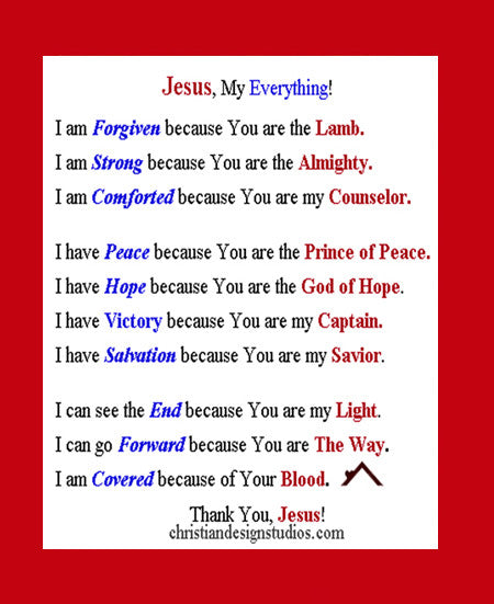Jesus...My Everything Wall Art/Poster