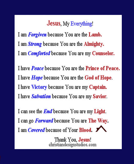 Jesus...My Everything Wall Art/Poster