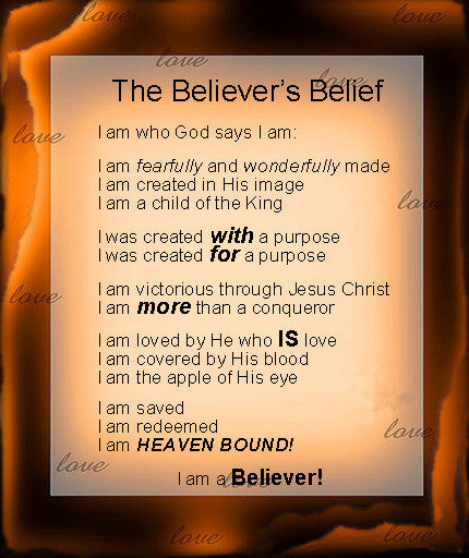 Believer's Belief Wall Art/Poster