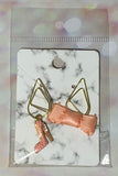 Peach Bow and Heels Paper Clip Charm