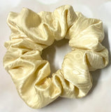 Yellow Design Etched Scrunchie
