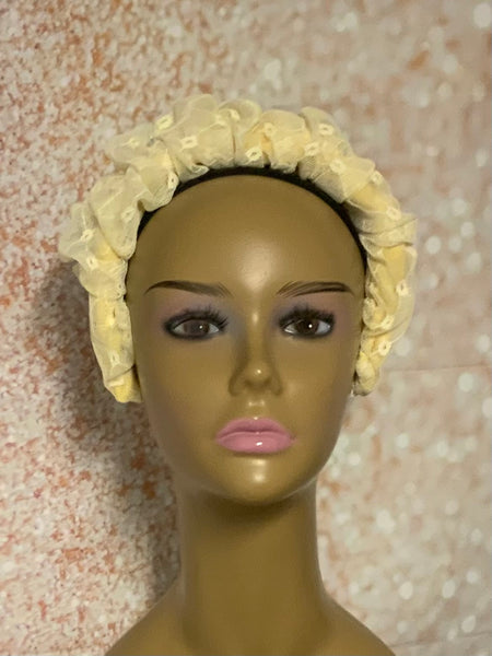 Yellow Scrunchy Headband