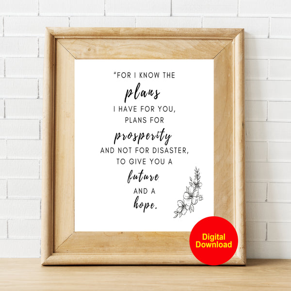 God's Plans for You Print